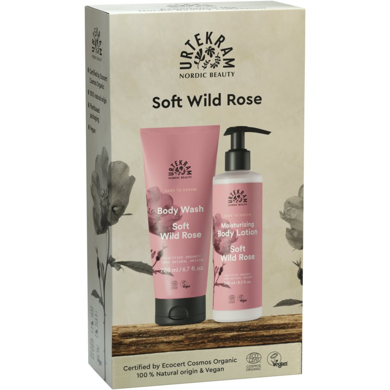 Geschenkset Soft Wild Rose, 2 Produkte - Urtekram
