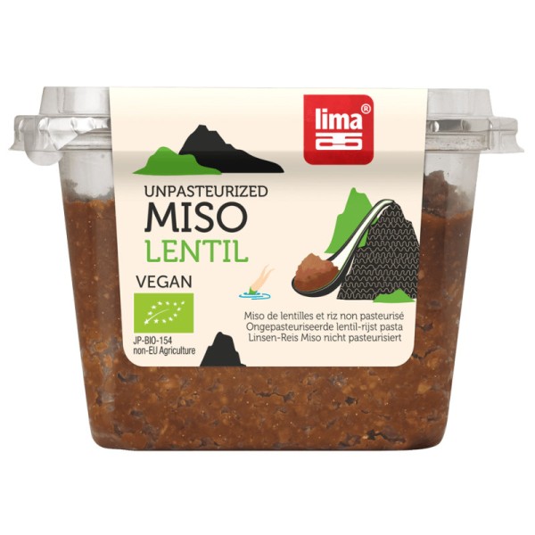 Reis Linsen Miso nicht pasteurisiert Bio, 300g - Lima