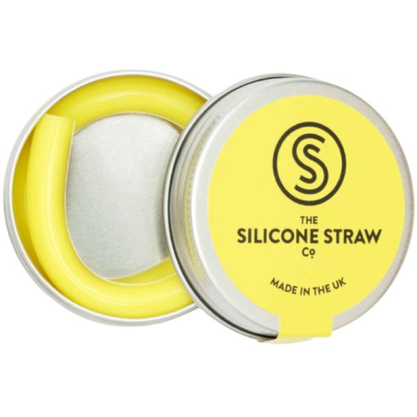 Silikon Strohhalm Gelb, 1 Stück - The Silicone Straw