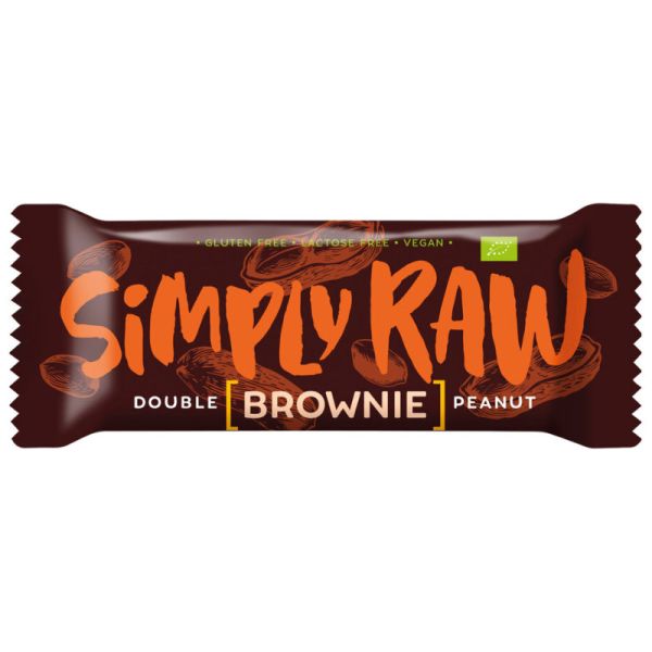 Brownie Double Peanut Bio, 45g - Simply Raw