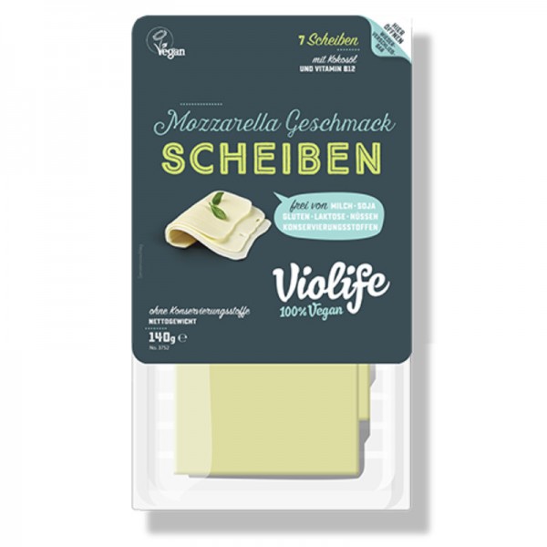 Mozzarella Scheiben, 140g - Violife