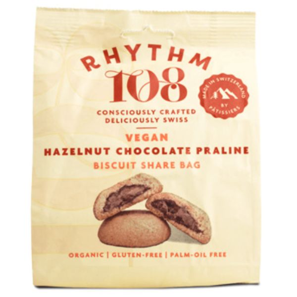 Vegan Hazelnut Chocolate Praline Bio, 135g - Rhythm 108