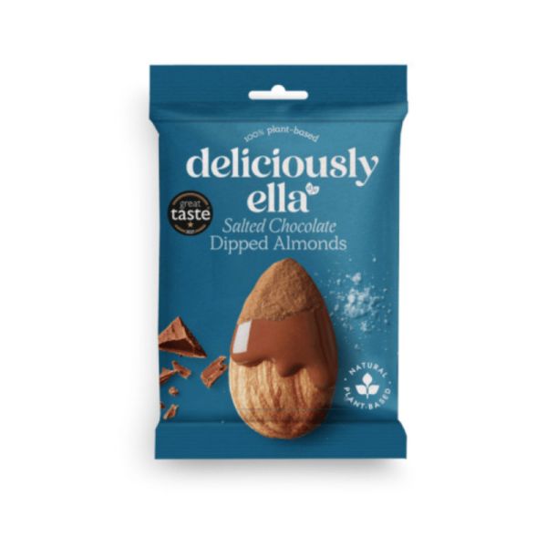 Salted Chocolate dipped Almonds, 27g - Deliciously Ella