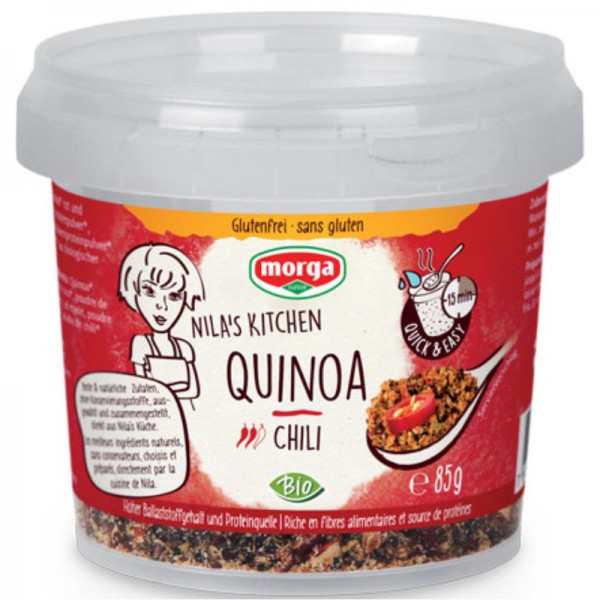 Nila's Kitchen Quinoa-Chili Bio, 85g - Morga