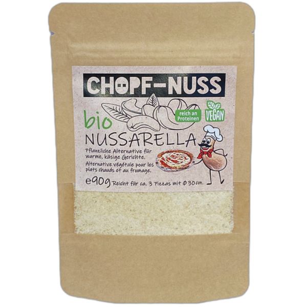 Nussarella pflanzliche Alternative für Pizza-Käse Bio, 90g - Chopf-Nuss
