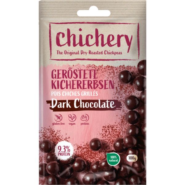 Geröstete Kichererbsen Dark Chocolate, 100g - Chichery