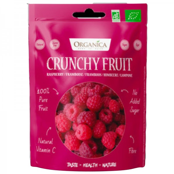 Crunchy Fruit Raspberry Bio, 40g - Organica
