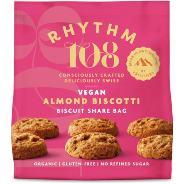 Vegan Almond Biscotti Bio, 135g - Rhythm 108