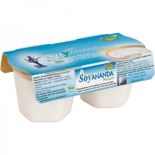 Vegane Joghurt-Alternative Nature Soyananda Bio, 2x 250g - Soyana