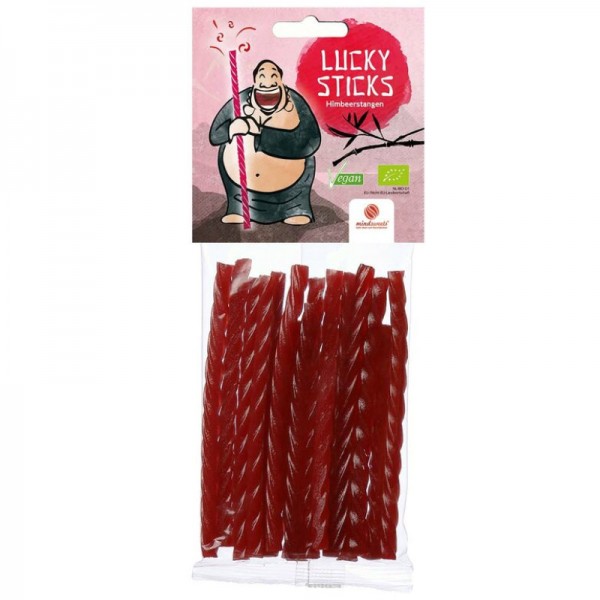 Lucky Sticks Himbeerstangen Bio, 75g - Mind Sweets