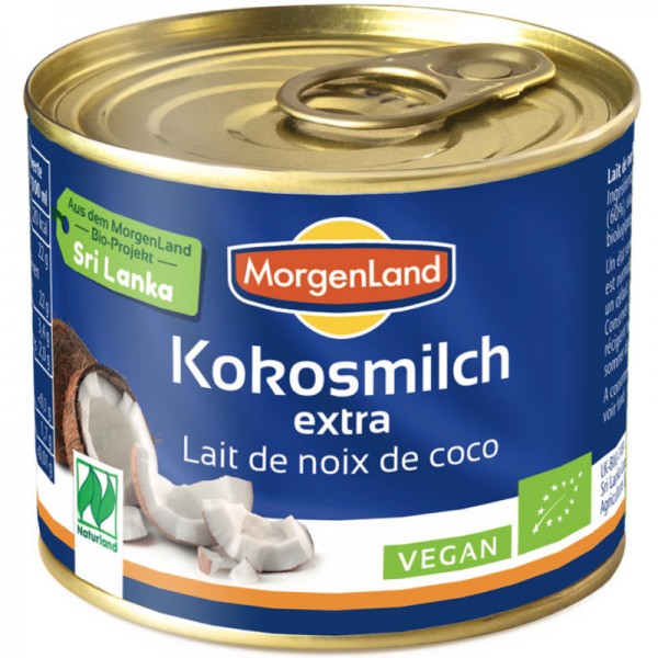 Kokosmilch extra Bio, 200ml - Morgenland