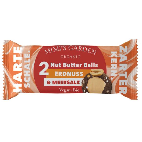 Nut Butter Balls Erdnuss & Meersalz Bio, 40g - Mimi's Garden