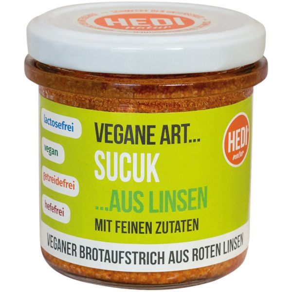 Vegane Art Sucuk aus Linsen Bio, 140g - HEDI