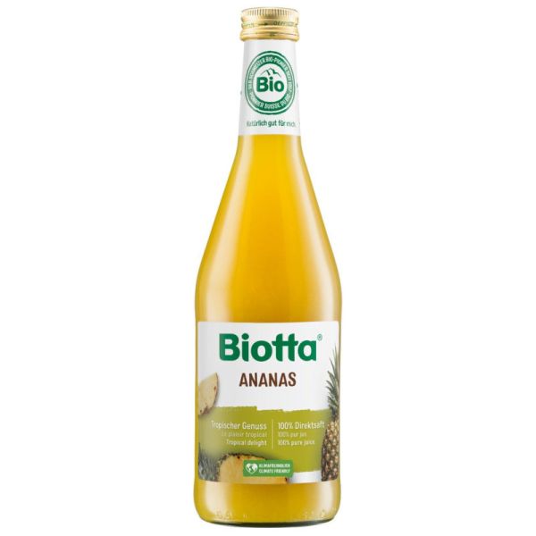Ananas 100% Direktsaft Bio, 500ml - Biotta