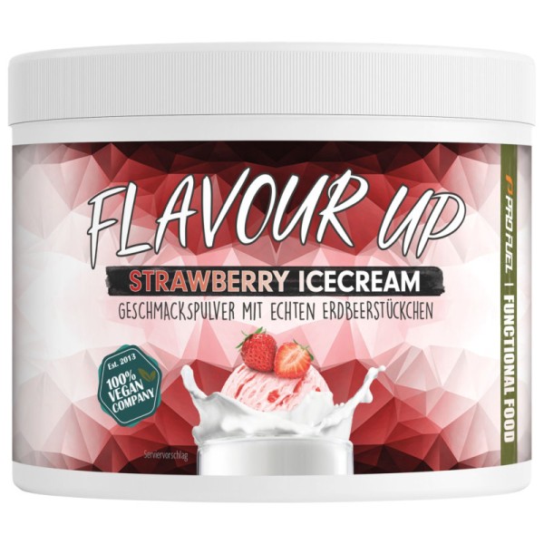 Flavour Up Strawberry Icecream, 250g - ProFuel