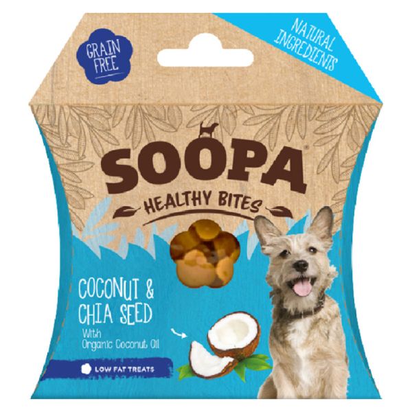 Healthy Bites Coconut & Chia Seed 50g - Soopa