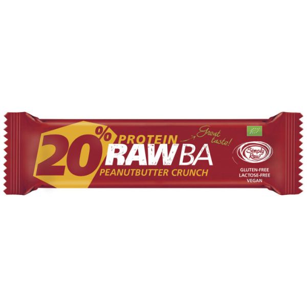 RawBa 20% Protein Peanutbutter Crunch Bio, 40g - Simply Raw