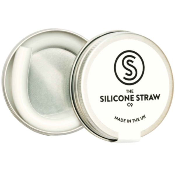 Silikon Strohhalm Weiss, 1 Stück - The Silicone Straw