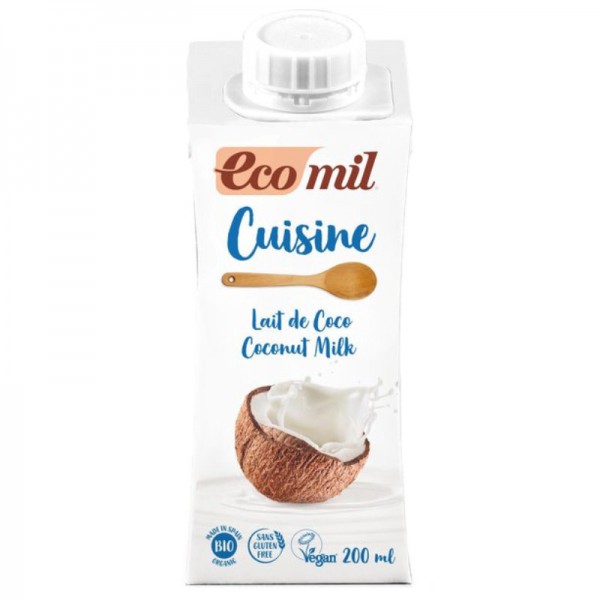 Coconut Milk Cuisine Bio, 200ml - Ecomil