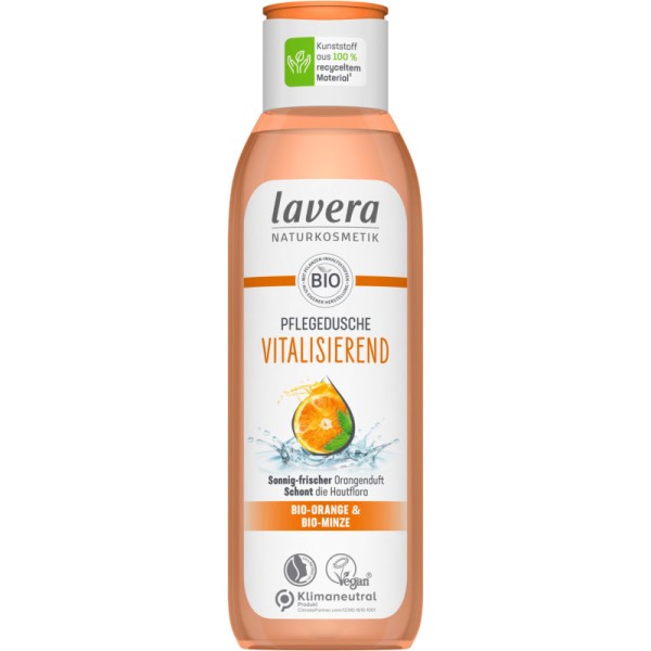 Pflegedusche vitalisierend Bio Orange & Bio Minze, 250ml - Lavera
