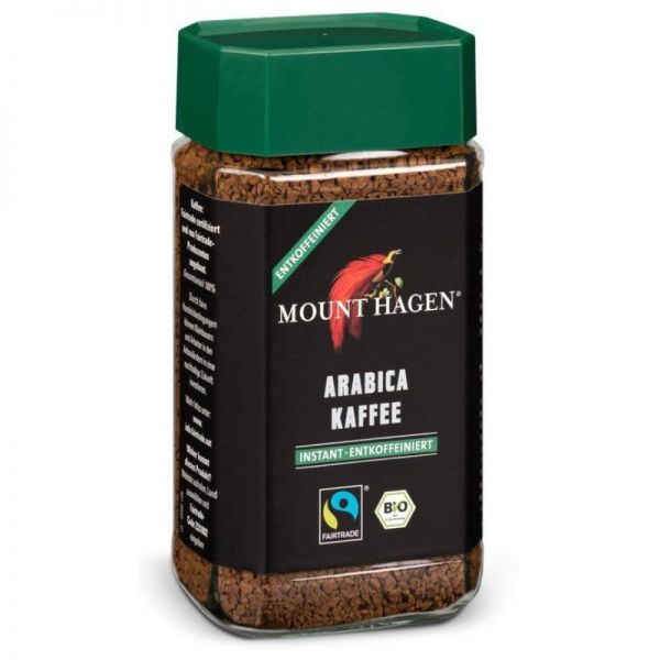 Arabica Kaffee Instant entkoffeiniert Bio, 100g - Mount Hagen