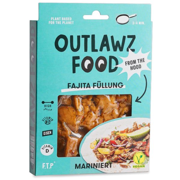 Fajita Füllung mariniert, 180g - Outlawz Food