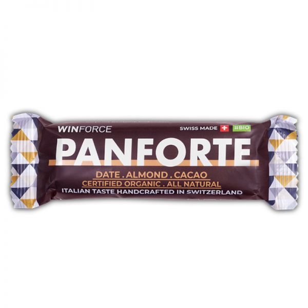 Panforte Mandelriegel mit Datteln und Kakao Bio, 60g - Winforce