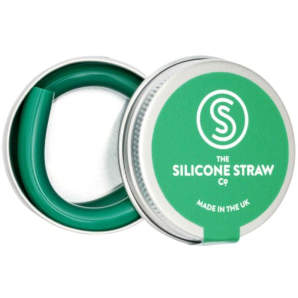 Silikon Strohhalm Grün, 1 Stück - The Silicone Straw