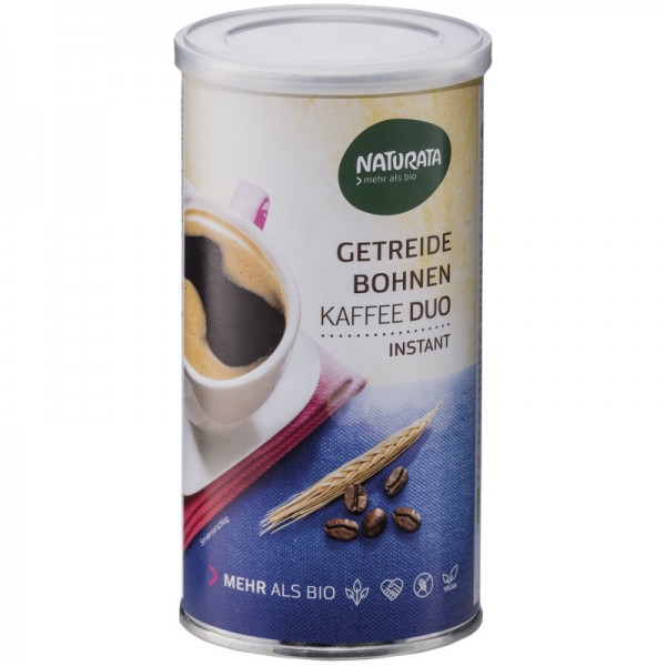 Getreide Bohnen Kaffee Duo Instant Bio, 100g - Naturata