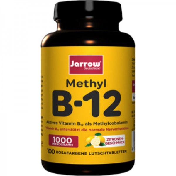 Methyl B12 1000 µg Lutschtabletten Zitrone, 100 Stück - Jarrow