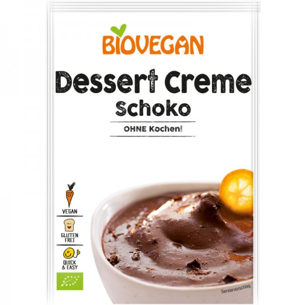 Dessert Creme Schoko ohne Kochen Bio, 68g - Biovegan