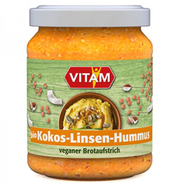 Kokos-Linsen-Hummus Bio, 115g - Vitam