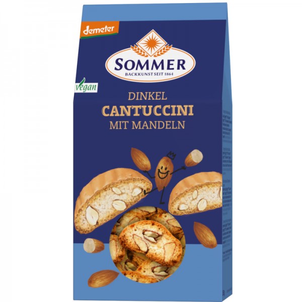 Dinkel Cantuccini mit Mandeln Bio, 150g - Sommer
