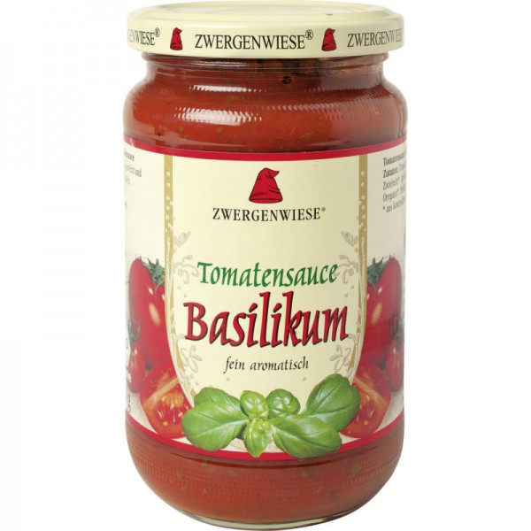 Tomantensauce Basilikum Bio, 340ml - Zwergenwiese