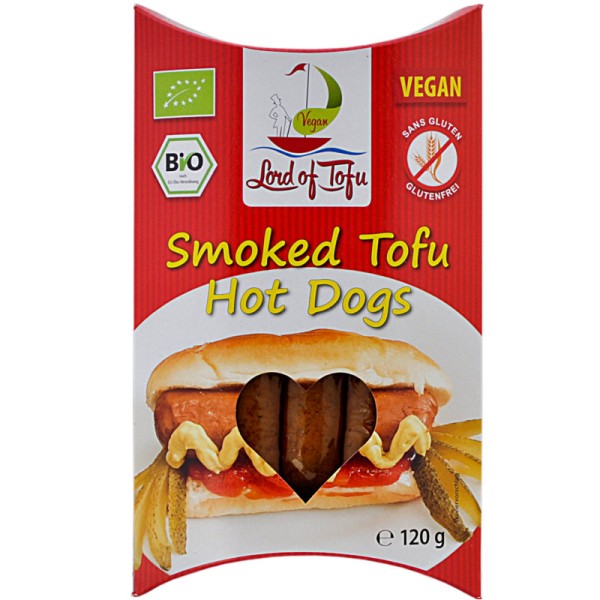 Smoked Tofu Hot Dogs Bio, 120g - Lord of Tofu
