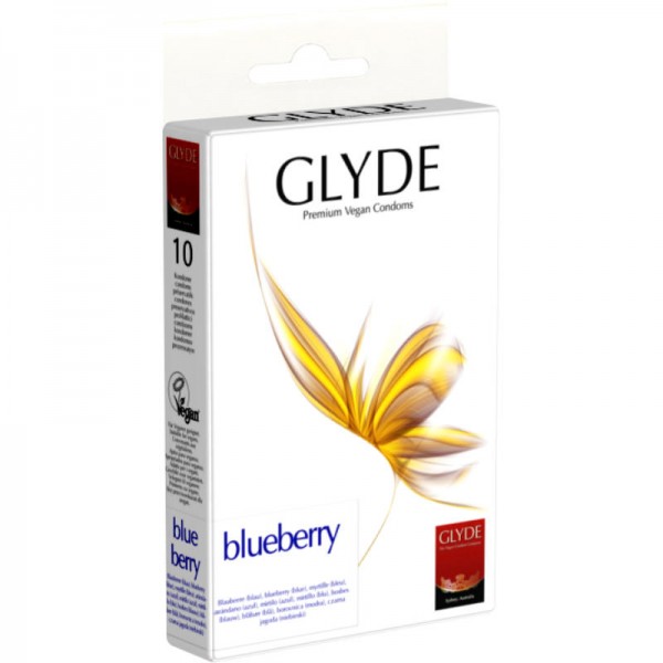 BLUEBERRY Premium Vegan Kondom, 1 Pack à 10 Stück - Glyde
