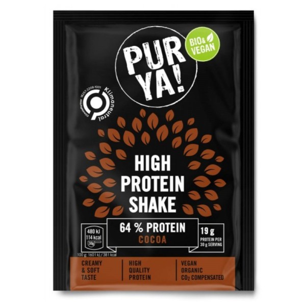 Mini High Protein Shake Cocoa Bio, 30g - PUR YA!