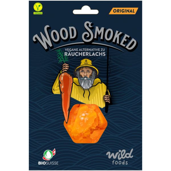 Wood Smoked vegane Alternative zu Lachs Original, 130g - Wild Foods