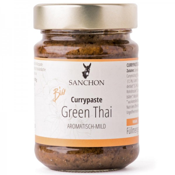 Green Thai Currypaste Bio, 190g - Sanchon