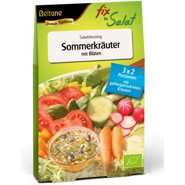 Fix für Salat Sommerkräuter mit Blüten Bio, 27g - Beltane