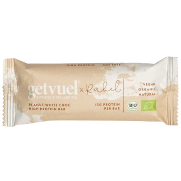 Peanut White Choc High Protein Bar Bio, 50g - Getvuel