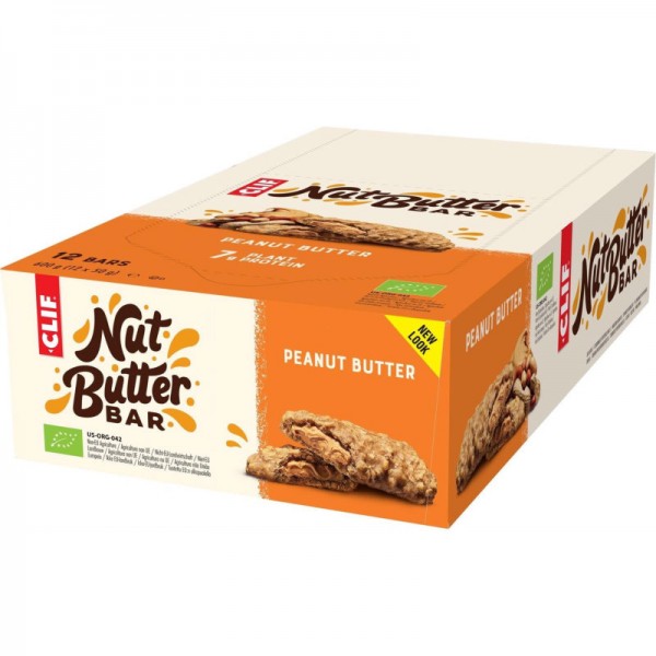 Nut Butter Bar Peanut Butter Bio Box, 12 Stück - Clif Bar