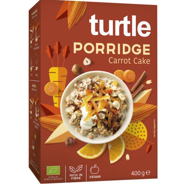 Porridge Carrot Cake Bio, 400g - Turtle