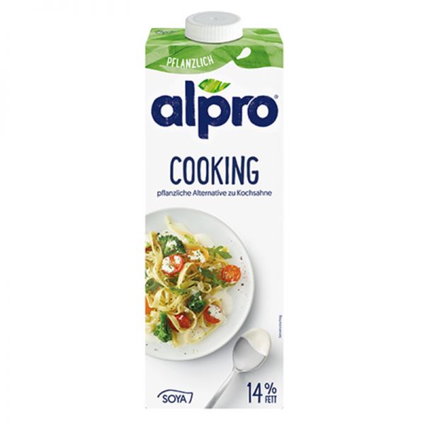  Cooking Soja pflanzliche Alternative zu Kochsahne, 1L - alpro