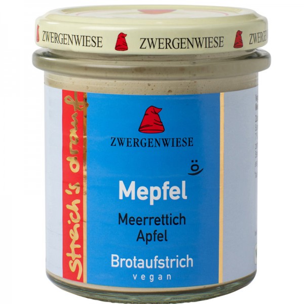 Mepfel Meerrettich Apfel Brotaufstrich Bio, 160g - Zwergenwiese