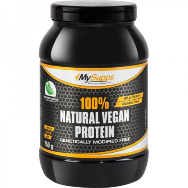 Natural Vegan Protein 100%, 750g - MySupps