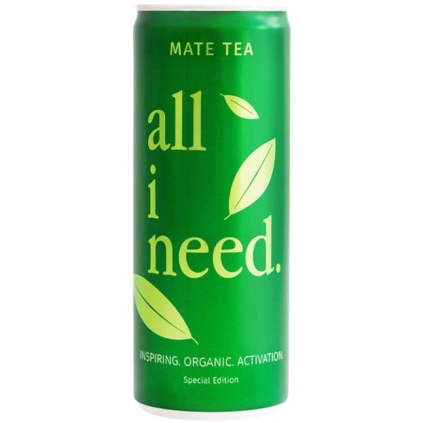 Mate Tea & Maracuya Energy Drink Bio, 250ml - all i need