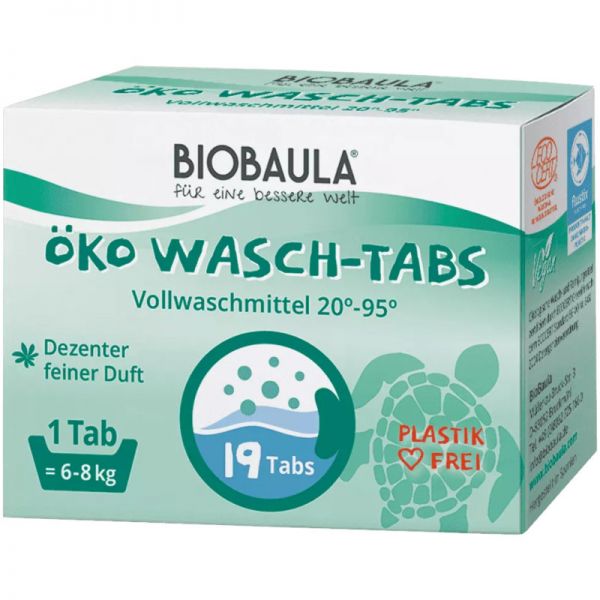 Öko Wasch-Tabs 20° - 95°, 19 Tabs - BioBaula
