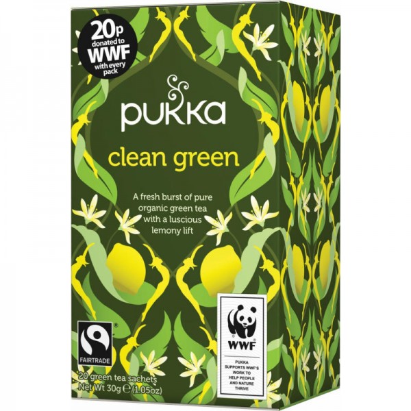 Clean Green Grüntee Bio, 30g - Pukka