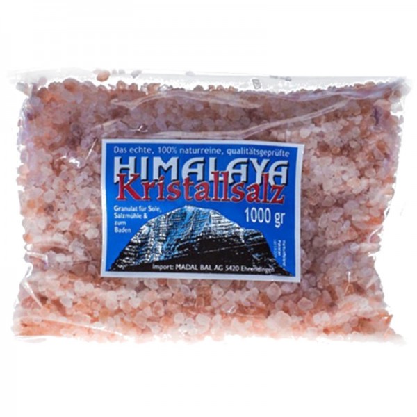 Himalaya Kristallsalz Granulat, 1kg - Madal Bal